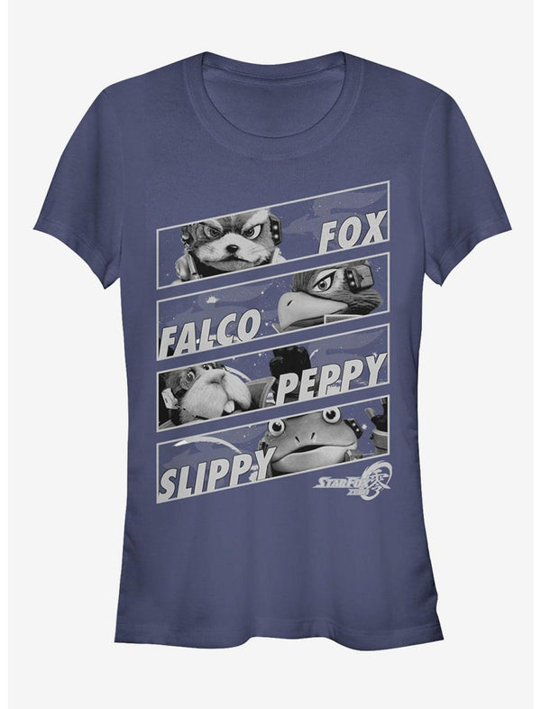Nintendo Star Fox Zero Character Panels Girls T-Shirt