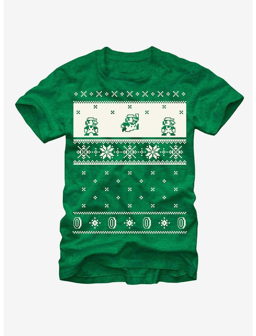 Nintendo Christmas Sweater Mario T-Shirt