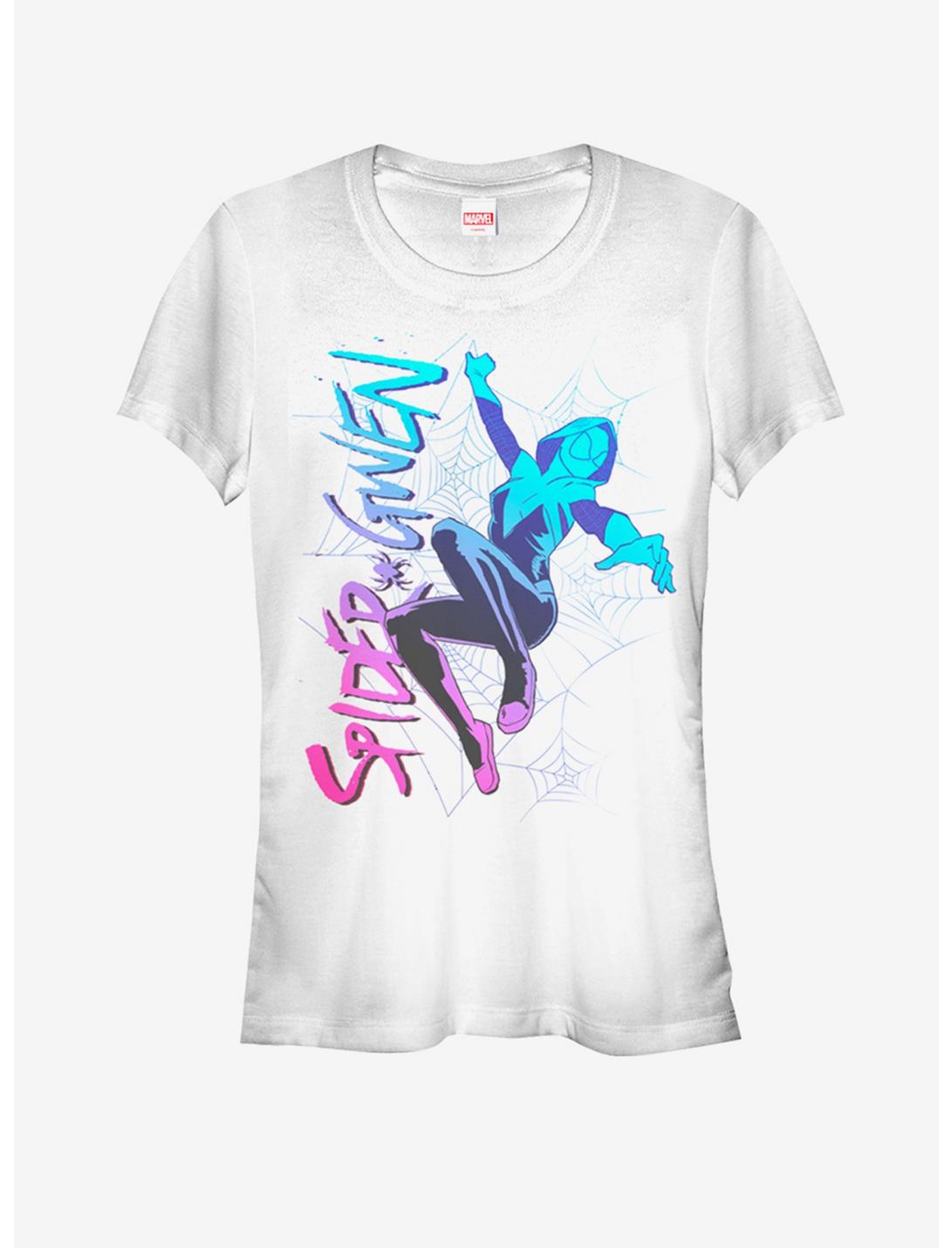 Marvel Spider-Man: Into The Spider-Verse Ghost-Spider Jump Girls T-Shirt