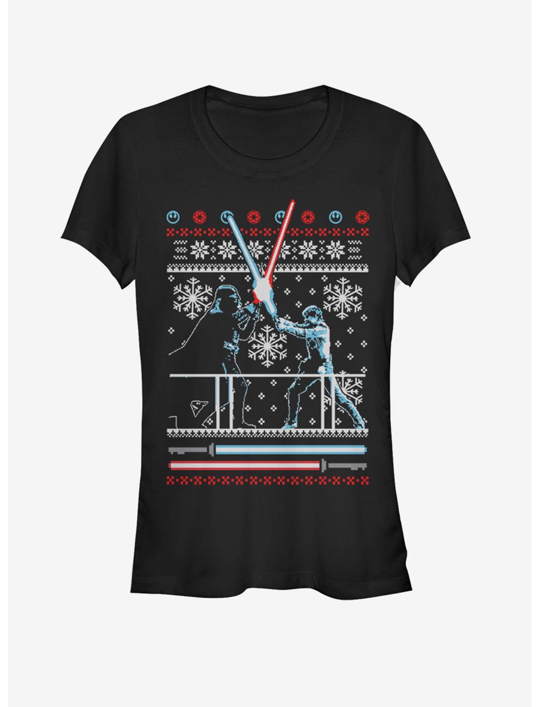 Star Wars Ugly Christmas Sweater Duel Girls T-Shirt