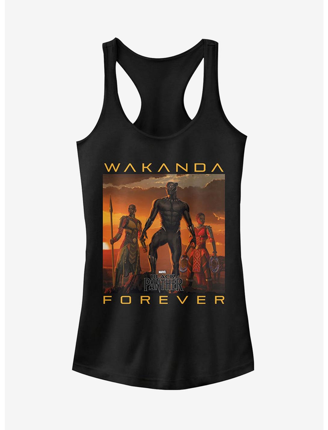 Marvel Black Panther 2018 Wakanda Forever Girls T-Shirt