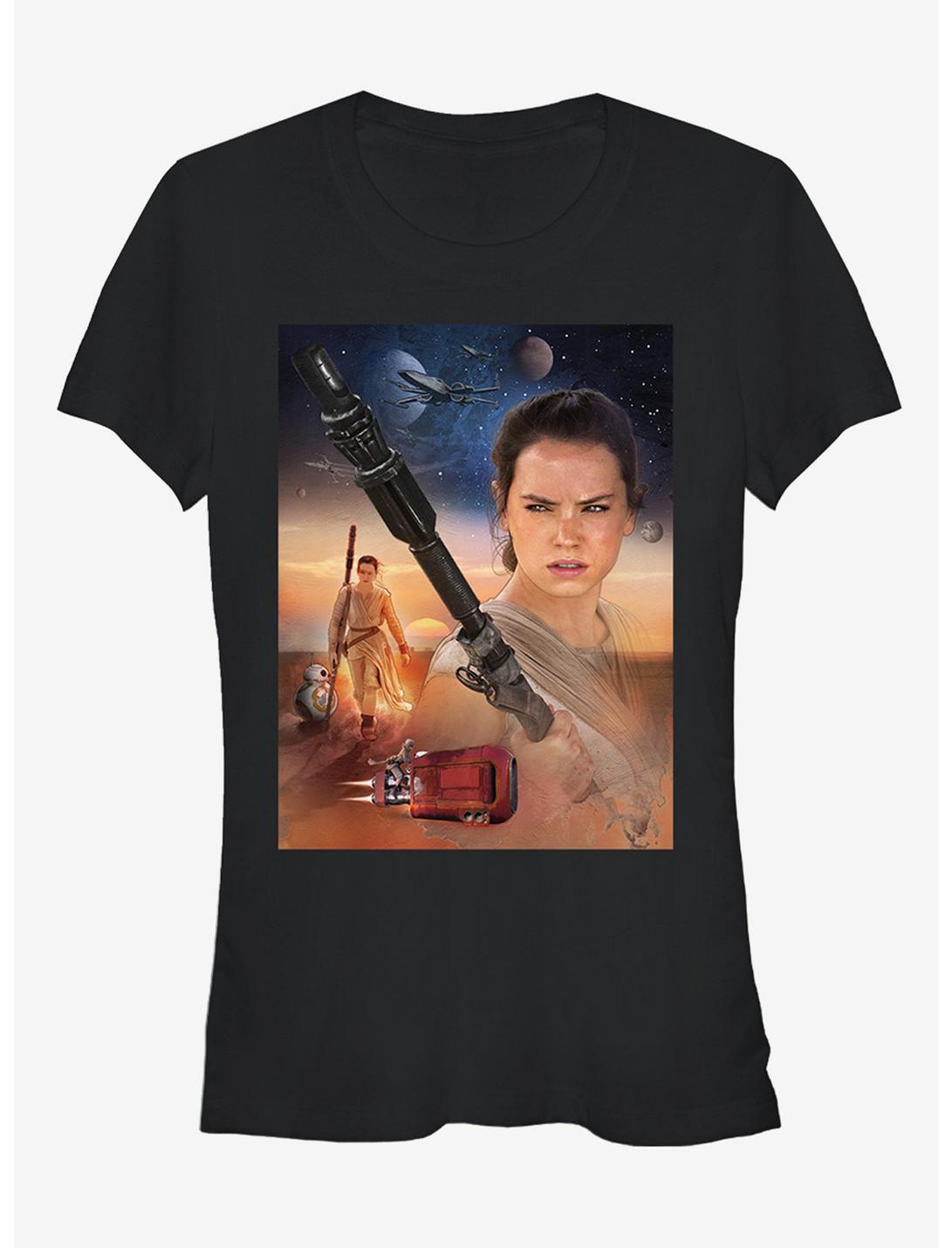 Star Wars Rey Collage Girls T-Shirt