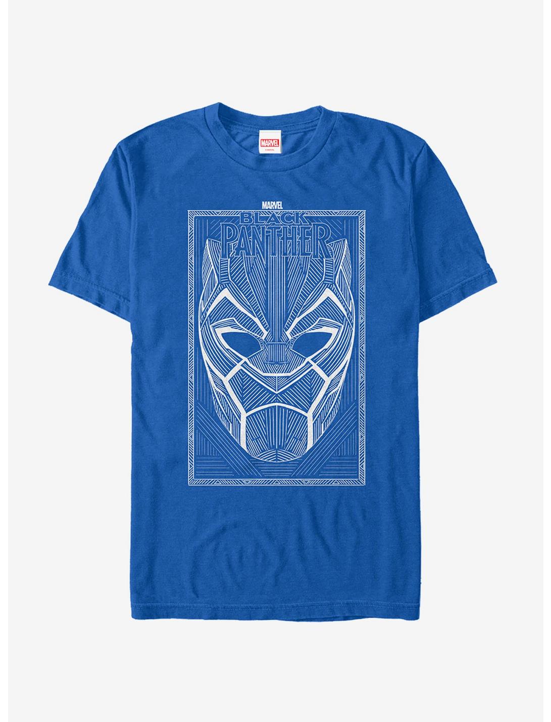 Marvel Black Panther 2018 Line Pattern T-Shirt