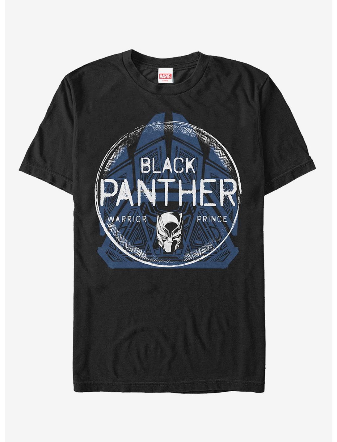 Marvel Black Panther Warrior Prince Pattern T-Shirt