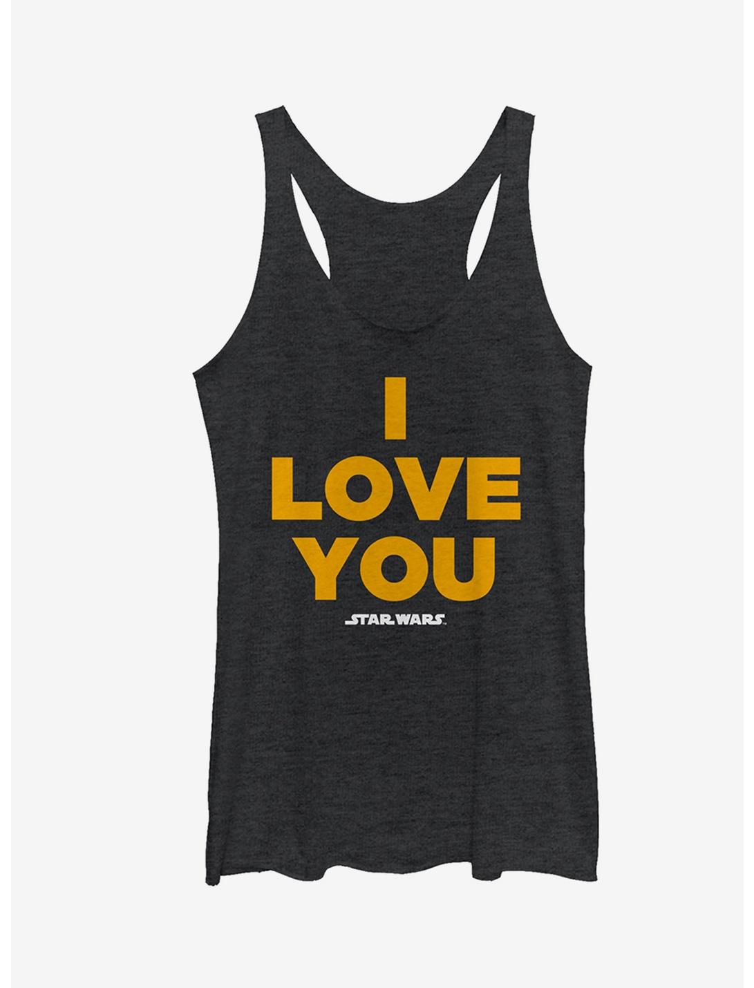 Star Wars Princess Leia I Love You Girls Tanks
