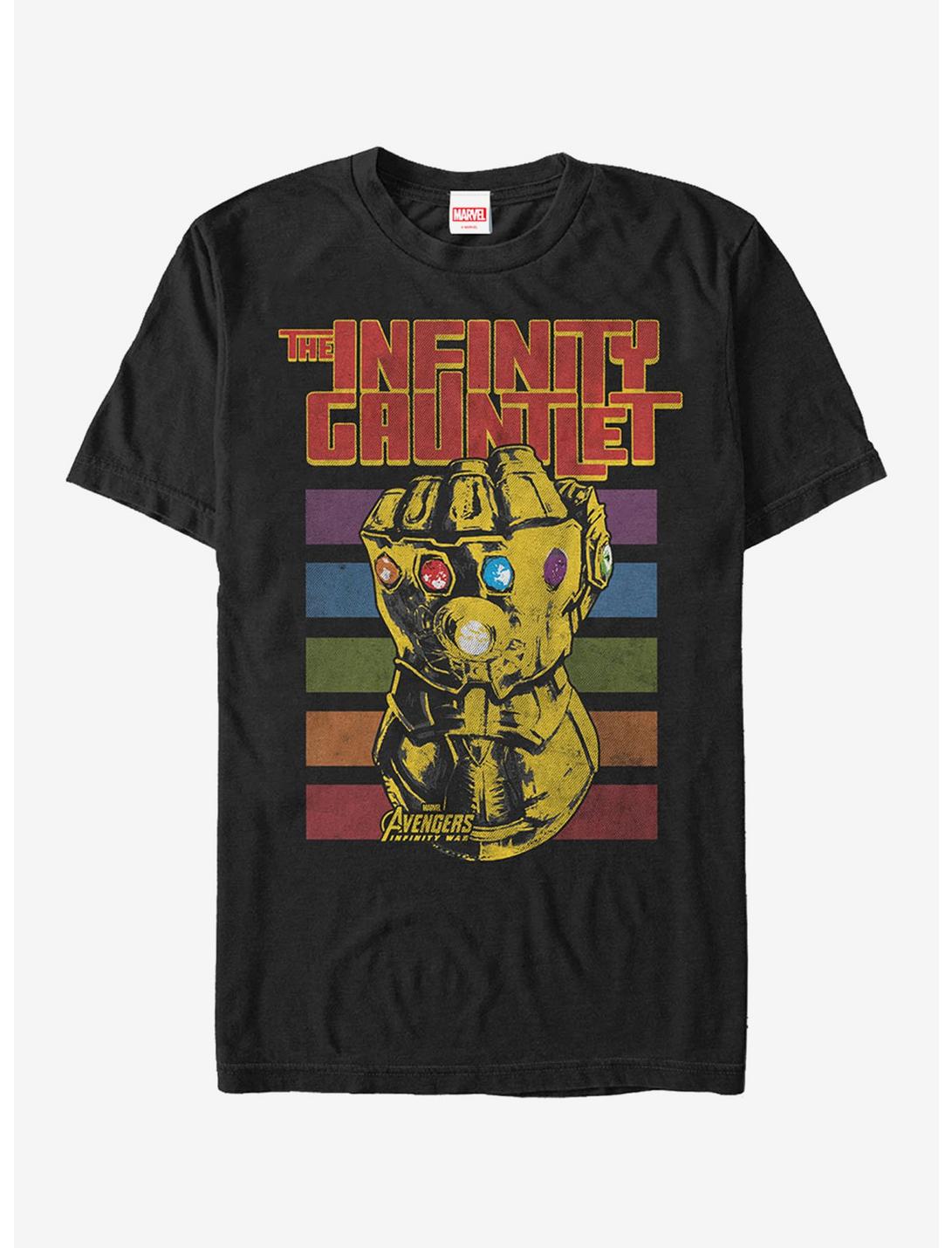T-shirt Gant de l'infini arc-en-ciel Marvel Avengers