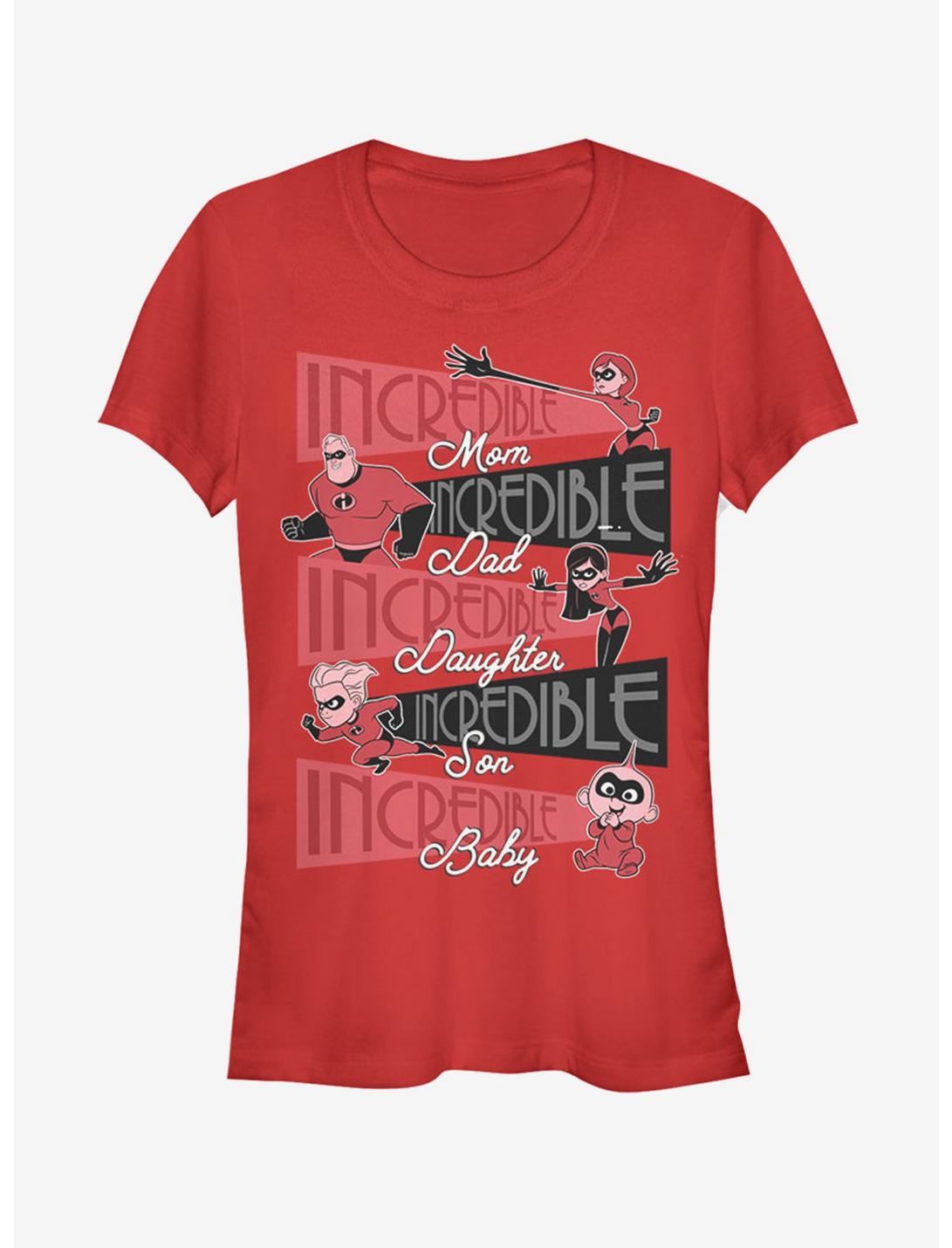 Disney Pixar The Incredibles Incredible Family Girls T-Shirt