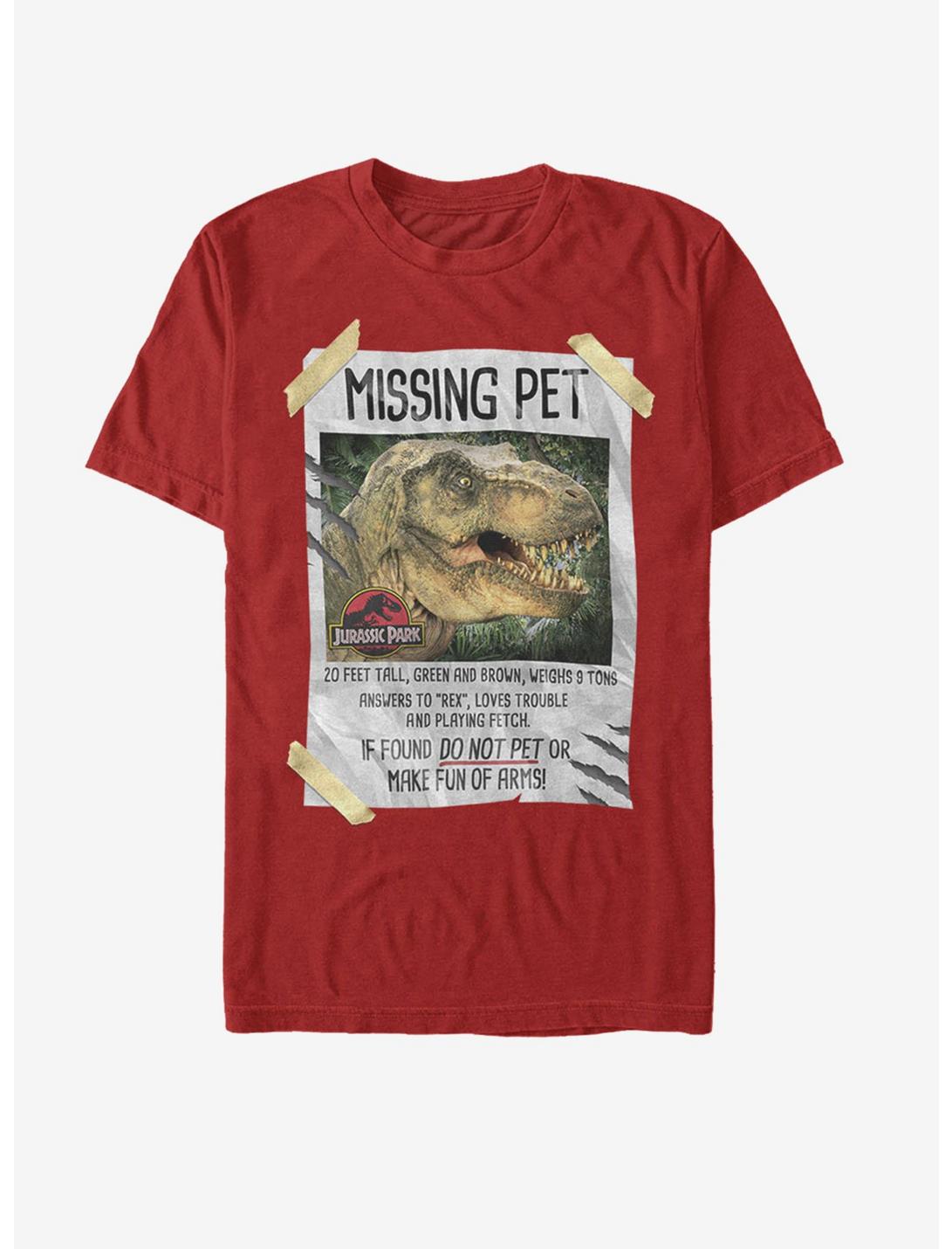 Jurassic Park Missing Pet T-Shirt
