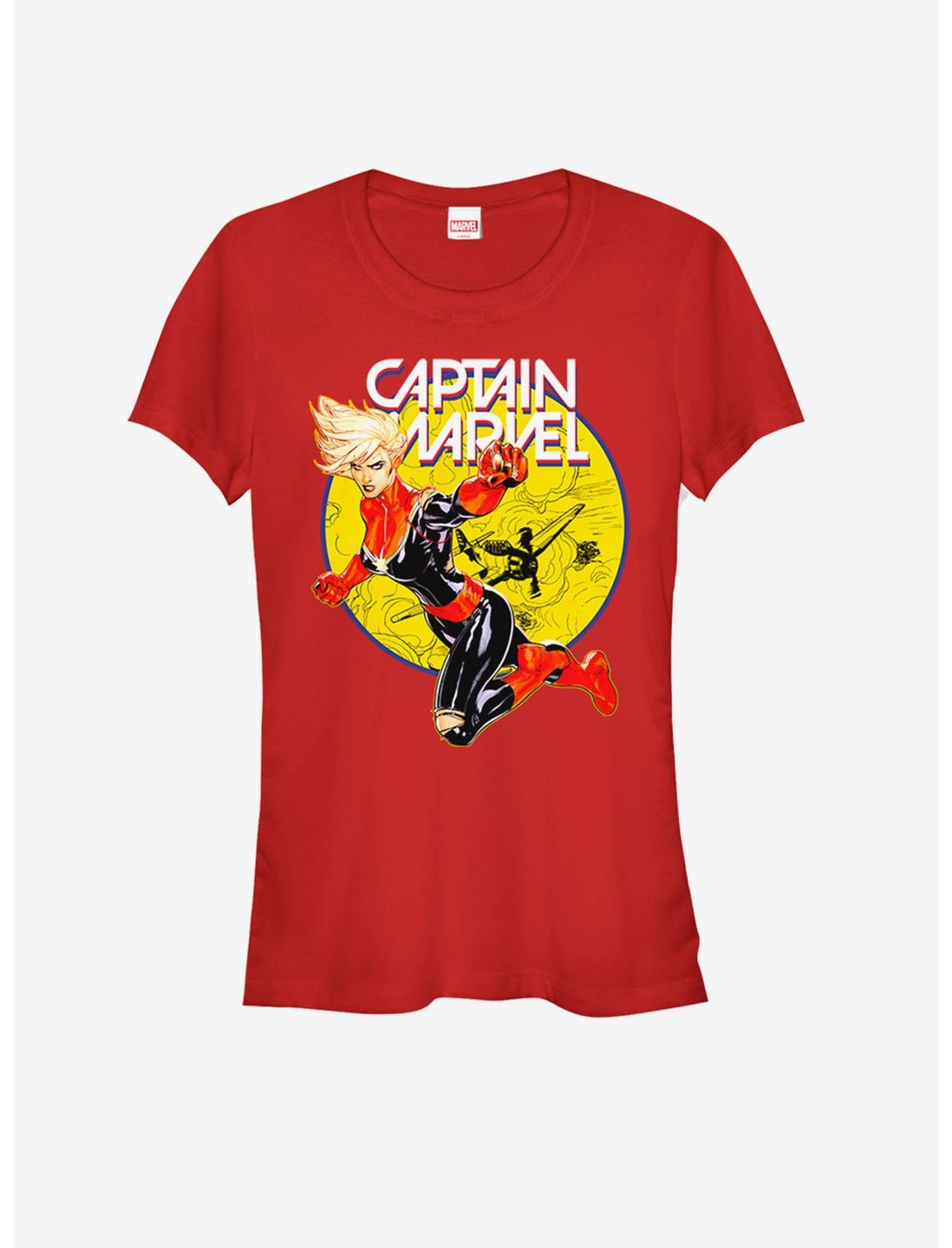 Marvel Captain Marvel Super Ring Girls T-Shirt