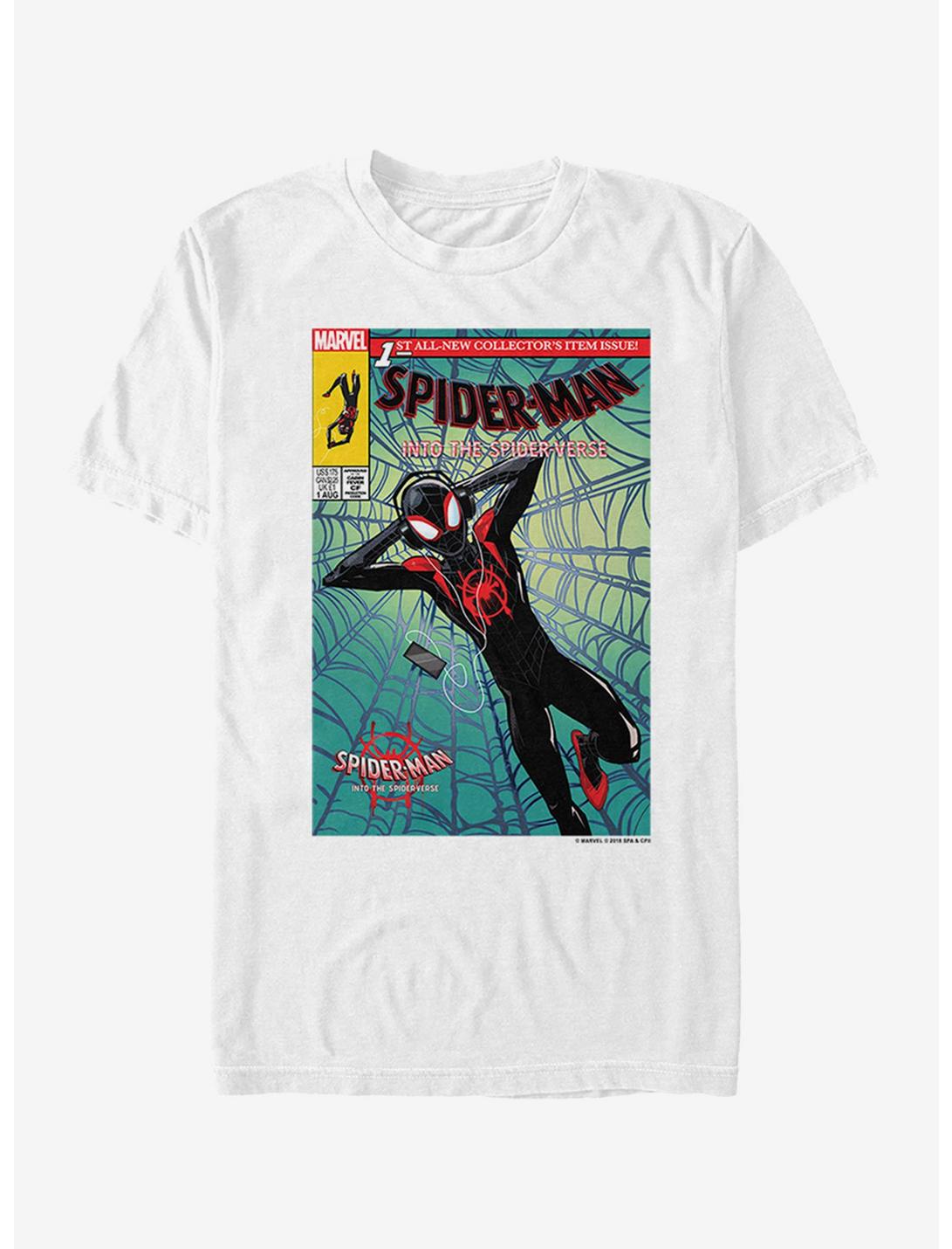 Marvel Spider-Man: Into The Spider-Verse Miles Comic Book Cover T-Shirt