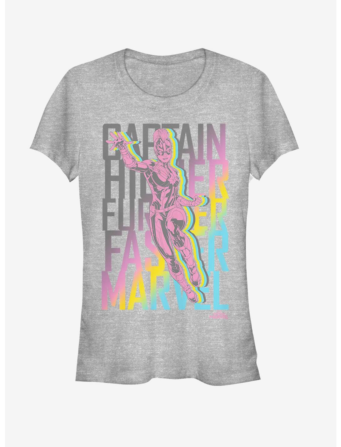 Marvel Captain Marvel Marvel Fly Stack Girls T-Shirt