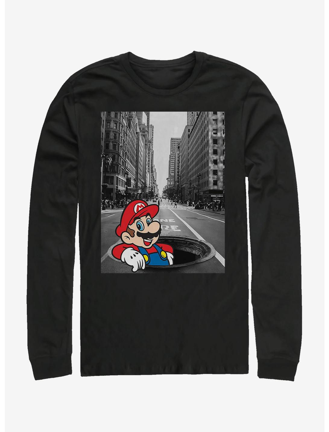 Super Mario Street Thinker Long-Sleeve T-Shirt