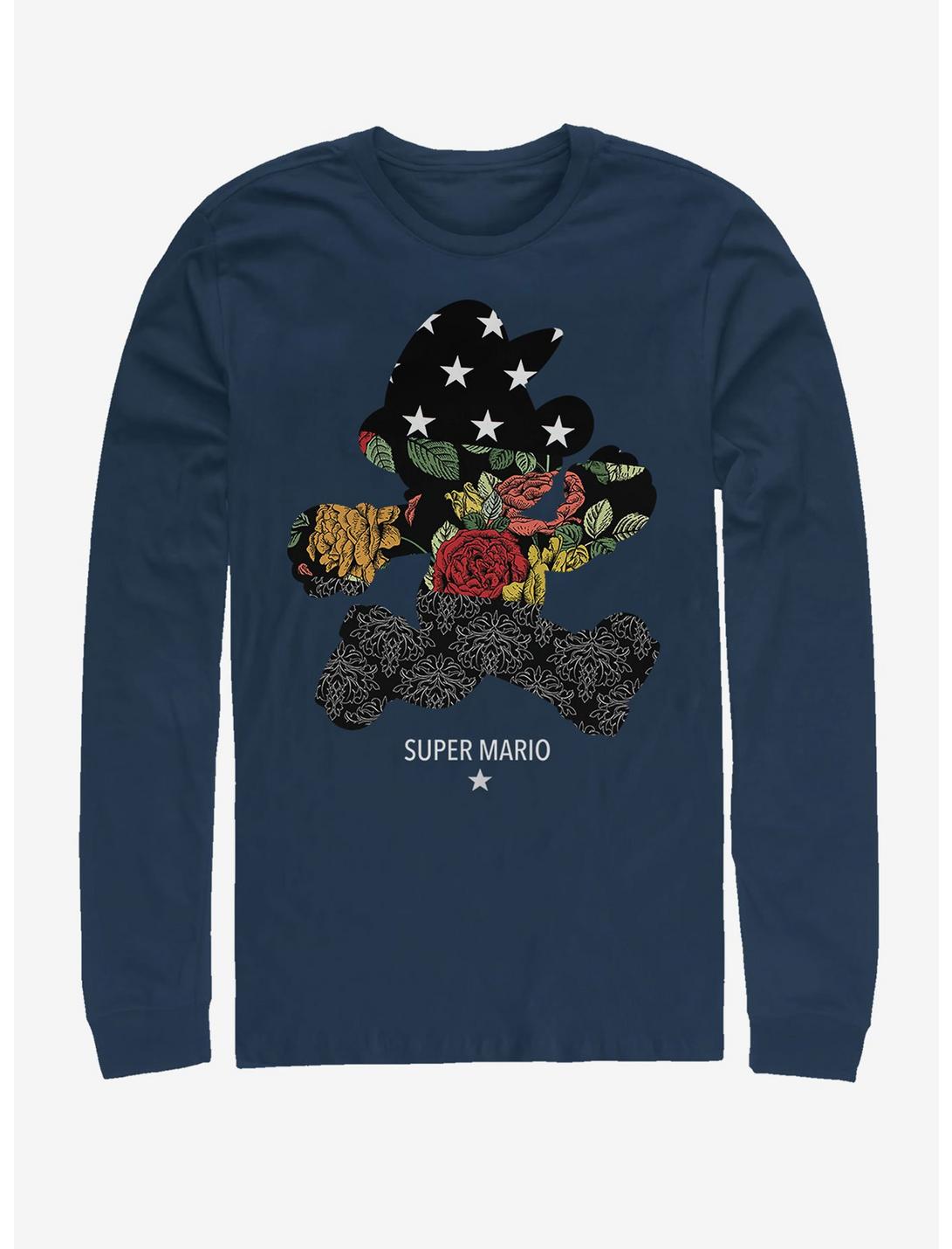 Super Mario Dark Cut Long-Sleeve T-Shirt