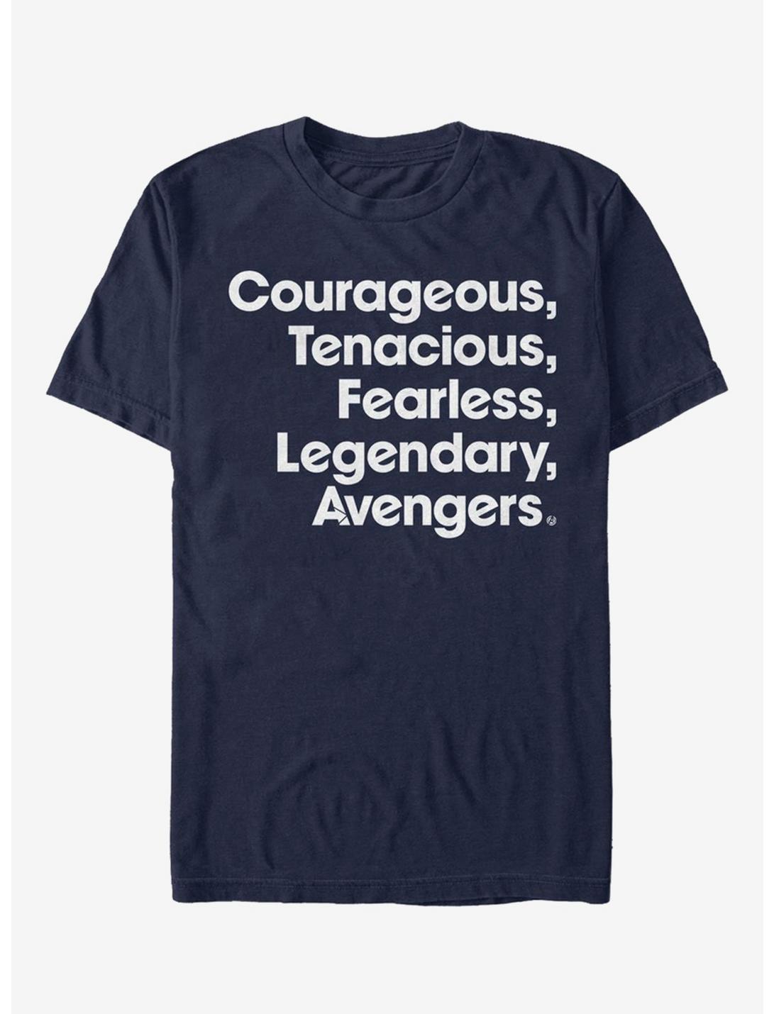 Marvel Avengers: Endgame Name List Navy Blue T-Shirt