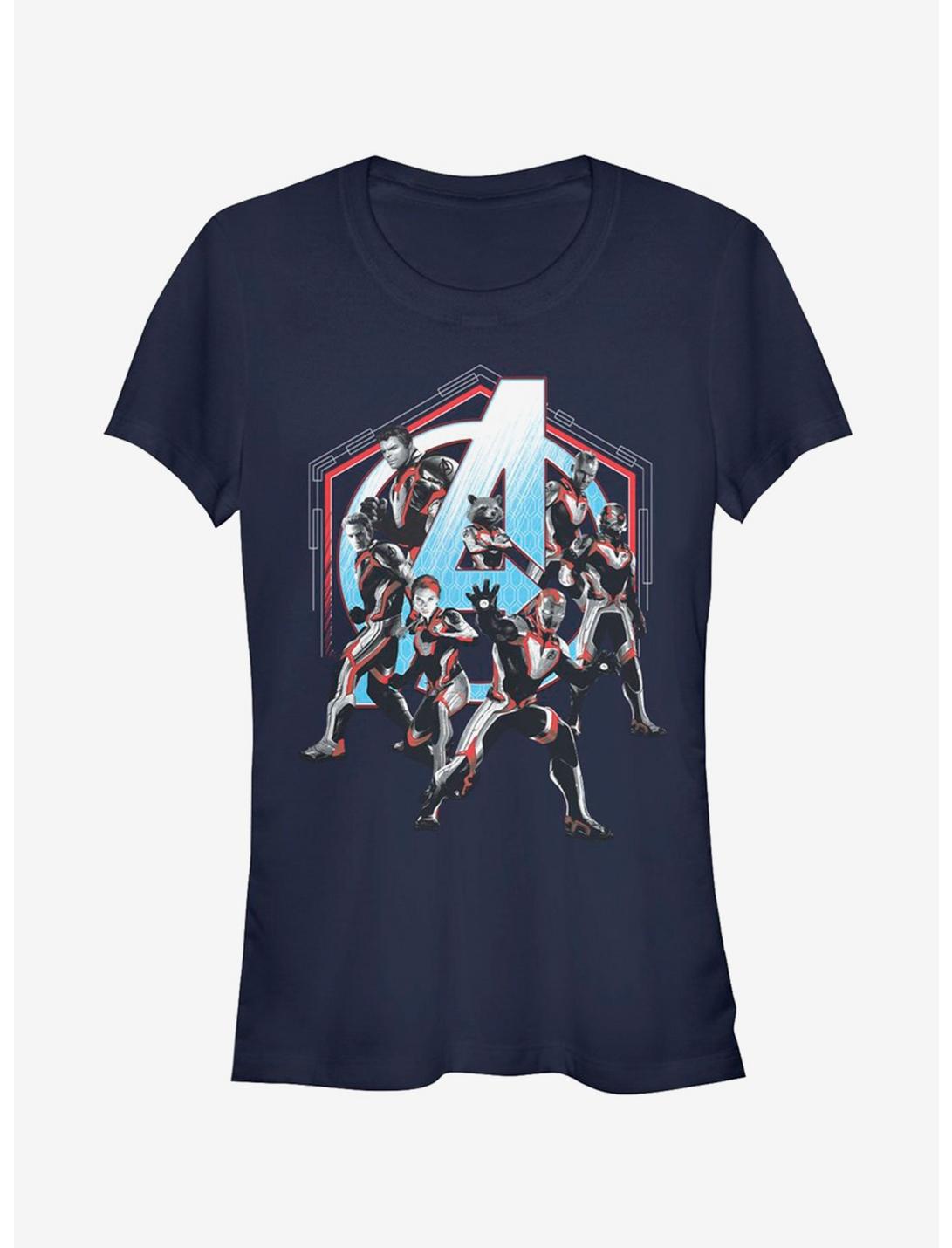 Marvel Avengers: Endgame Space Force Girls Navy Blue T-Shirt