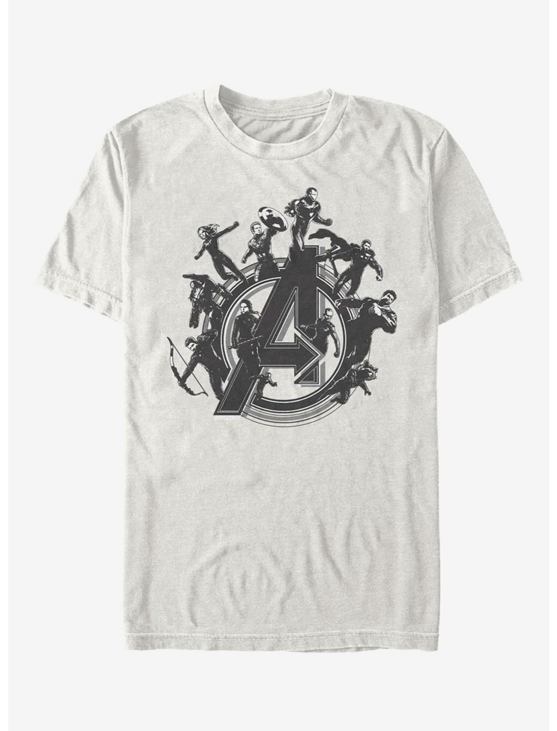 Marvel Avengers: Endgame Flying Heroes Natural T-Shirt
