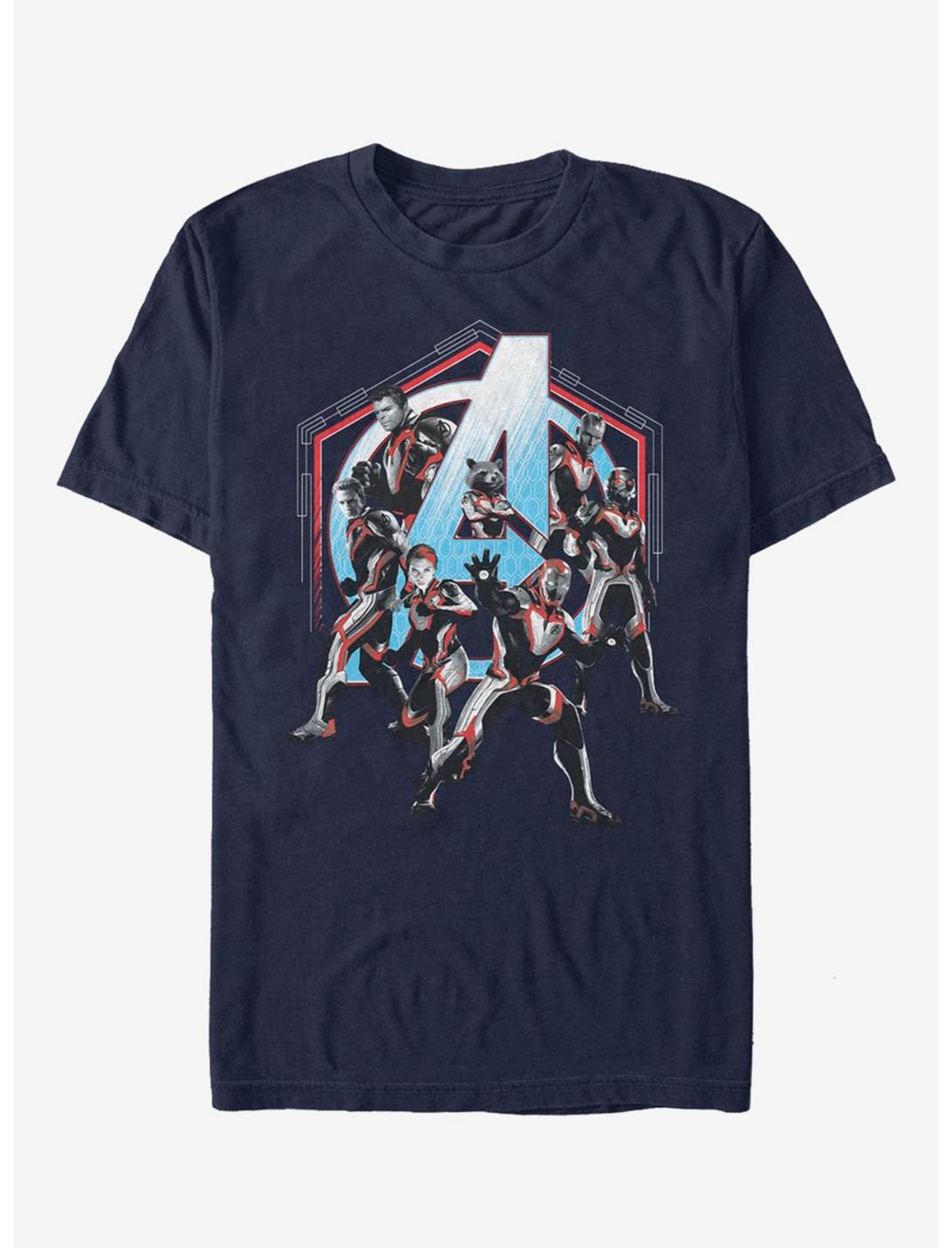 Marvel Avengers: Endgame Space Force Navy Blue T-Shirt