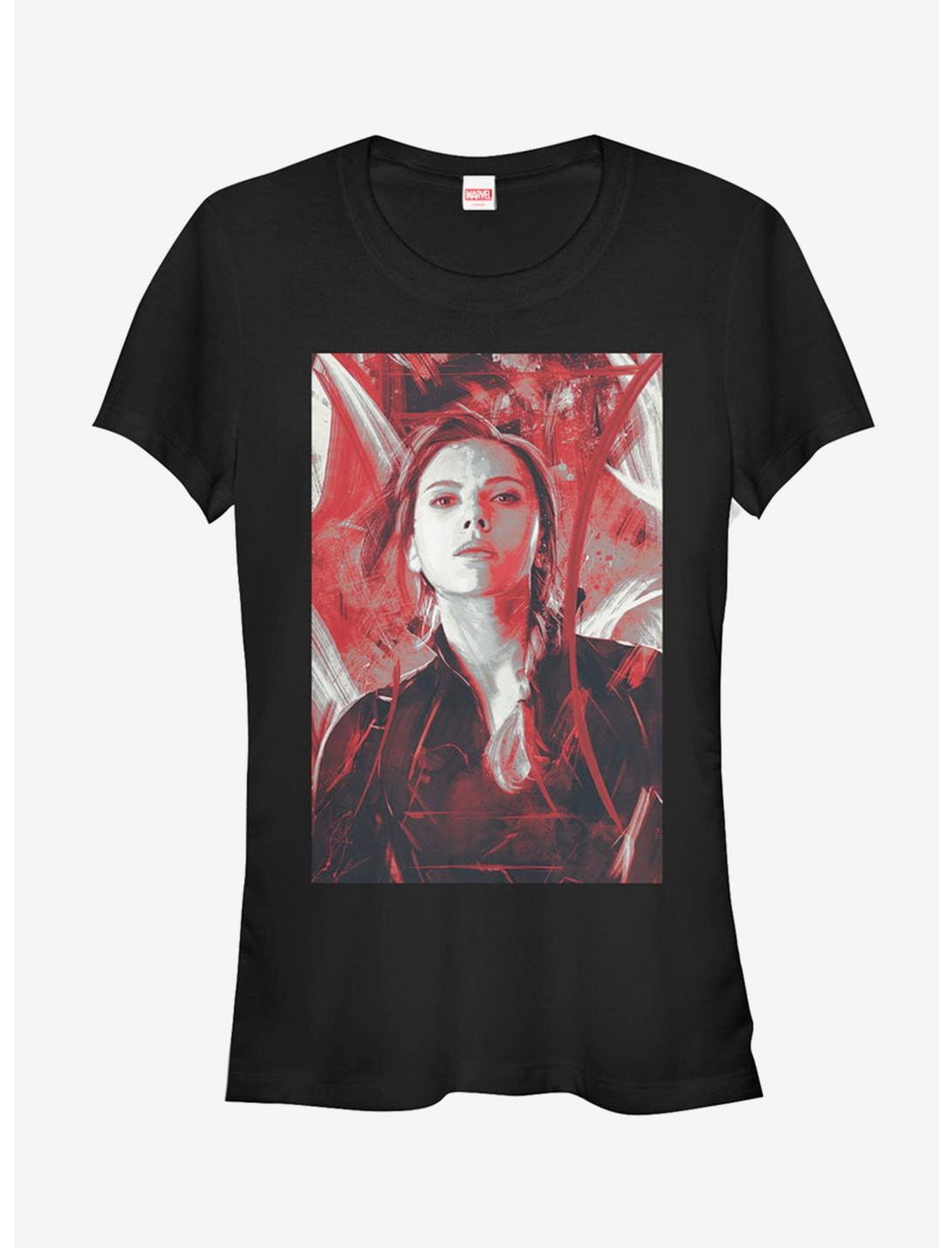 Marvel Avengers: Endgame Black Widow Red Painted Girls T-Shirt