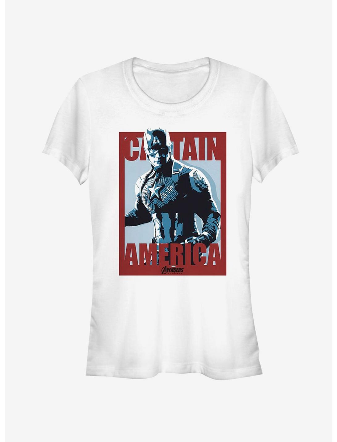 Marvel Avengers Endgame Captain America Poster Girls T-Shirt
