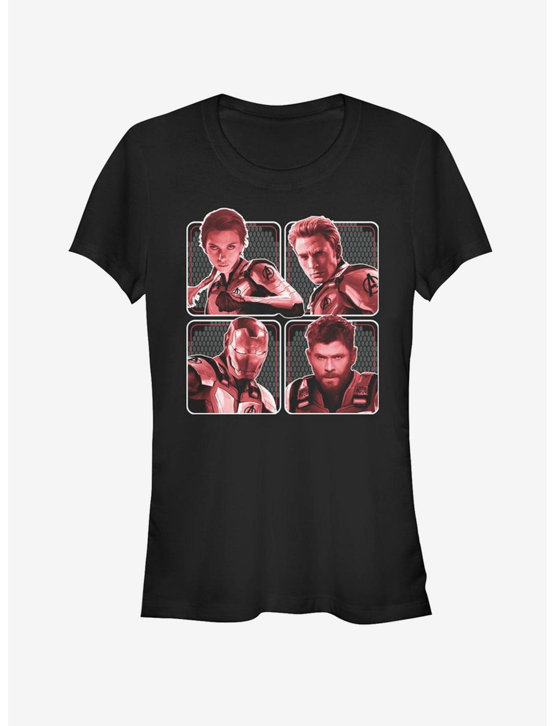 Marvel Avengers Endgame Hero Box Up Girls T-Shirt