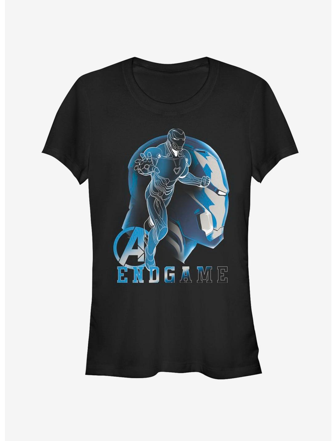 Marvel Avengers Endgame Iron Man Endgame Silhouette Girls T-Shirt