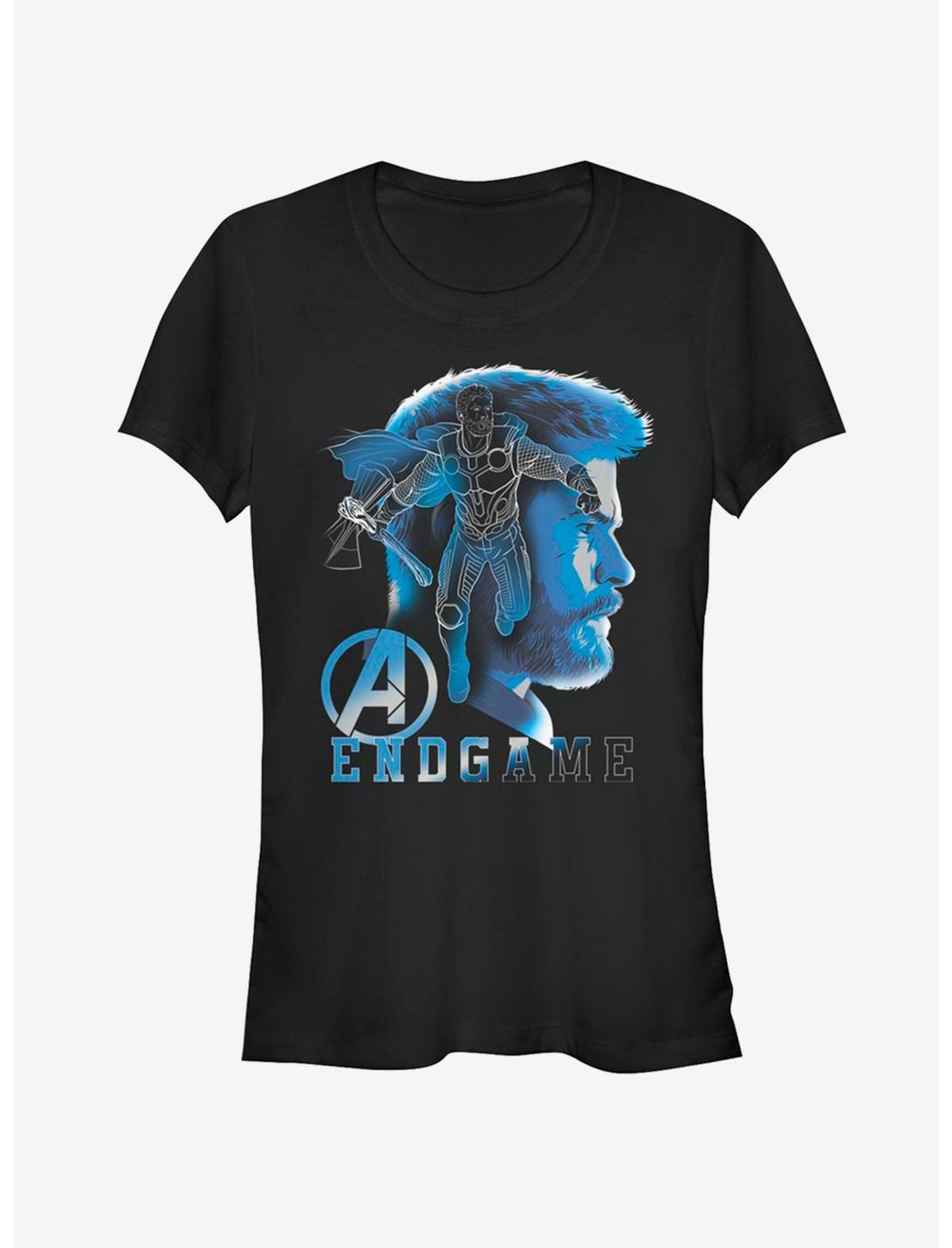 Marvel Avengers Endgame Thor Endgame Silhouette Girls T-Shirt
