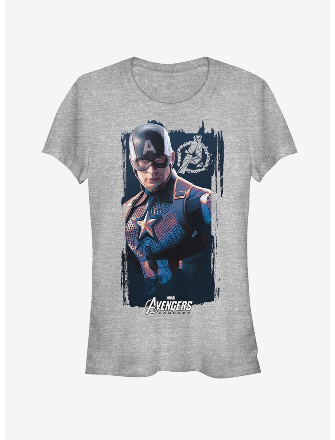 Marvel Avengers Endgame Captain America Banner Girls T-Shirt