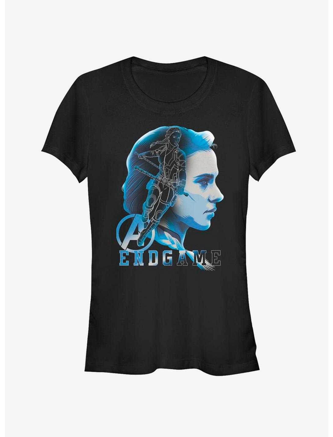 Marvel Avengers Endgame Black Widow Endgame Silhouette Girls T-Shirt