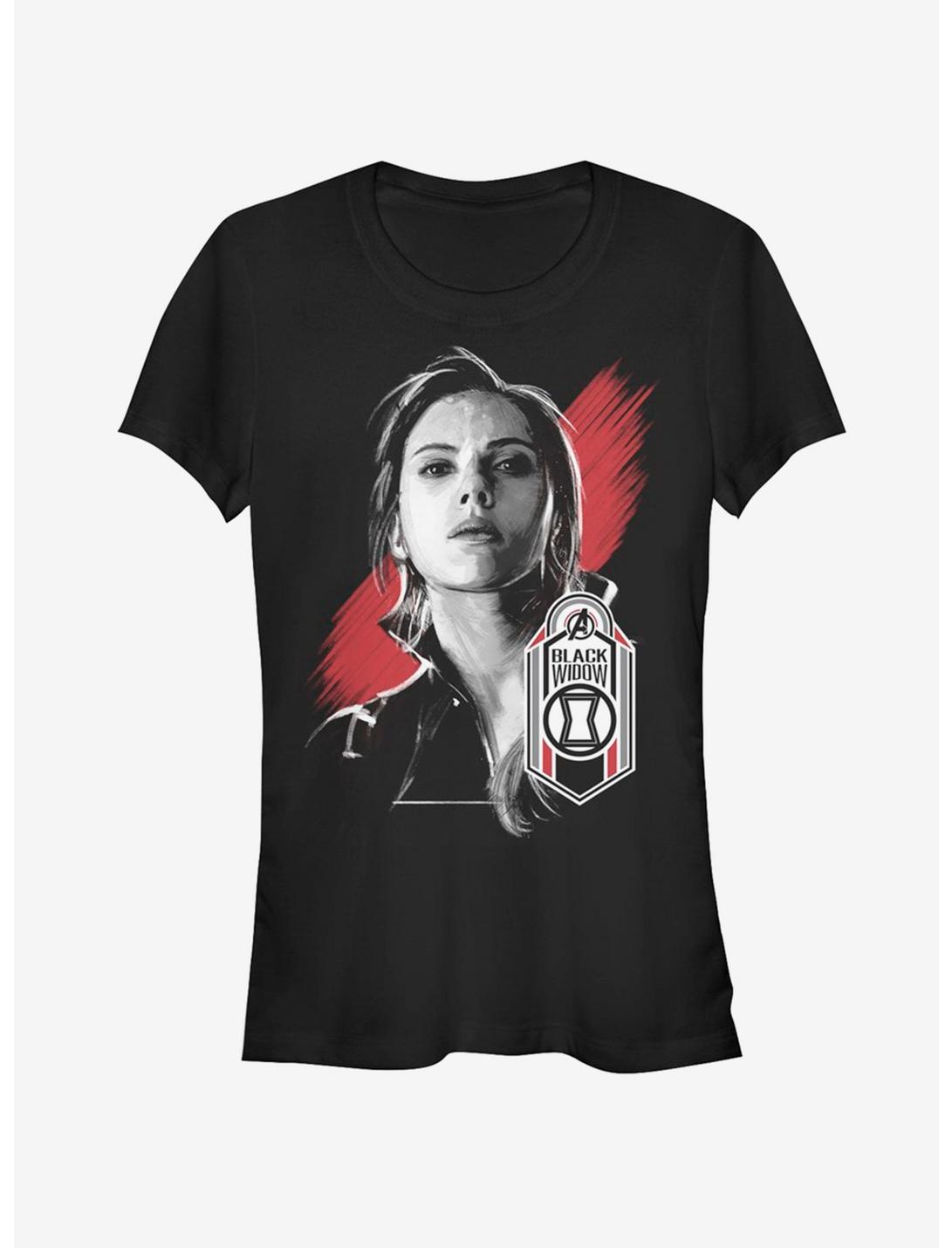 Marvel Avengers Endgame Black Widow Tag Girls T-Shirt