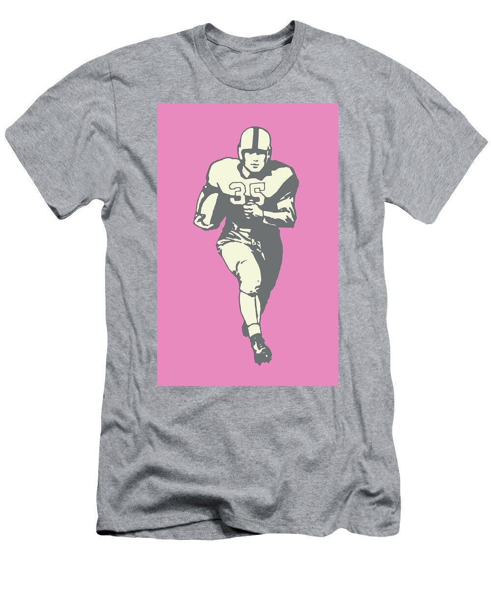 12 Football Player Rushing with Ball Csa Images T-Shirt