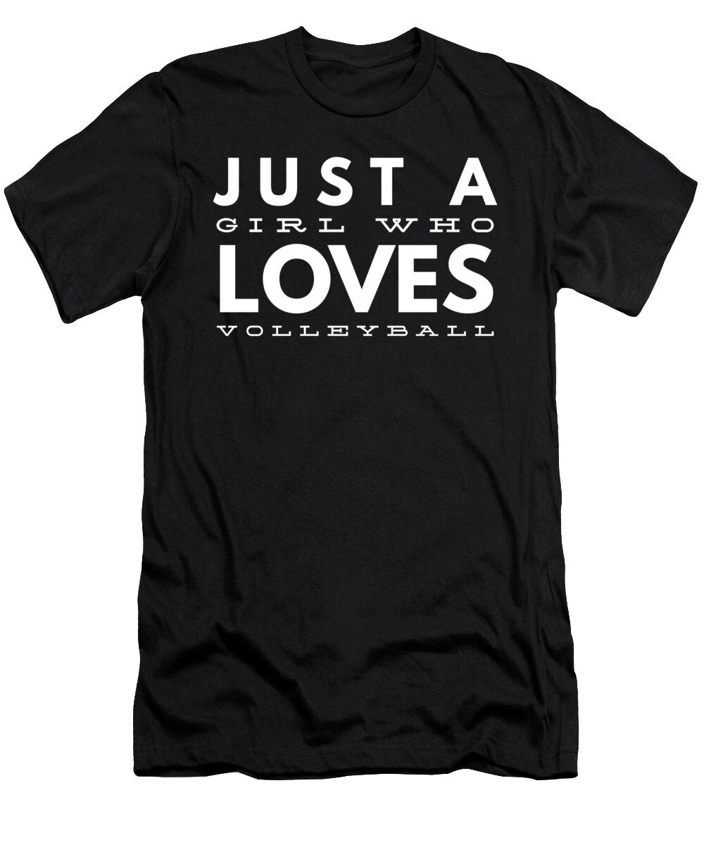 12 Just a Girl Who Loves Volleyball Organicfoodempire T-Shirt