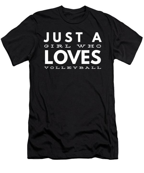 12 Just a Girl Who Loves Volleyball Organicfoodempire T-Shirt