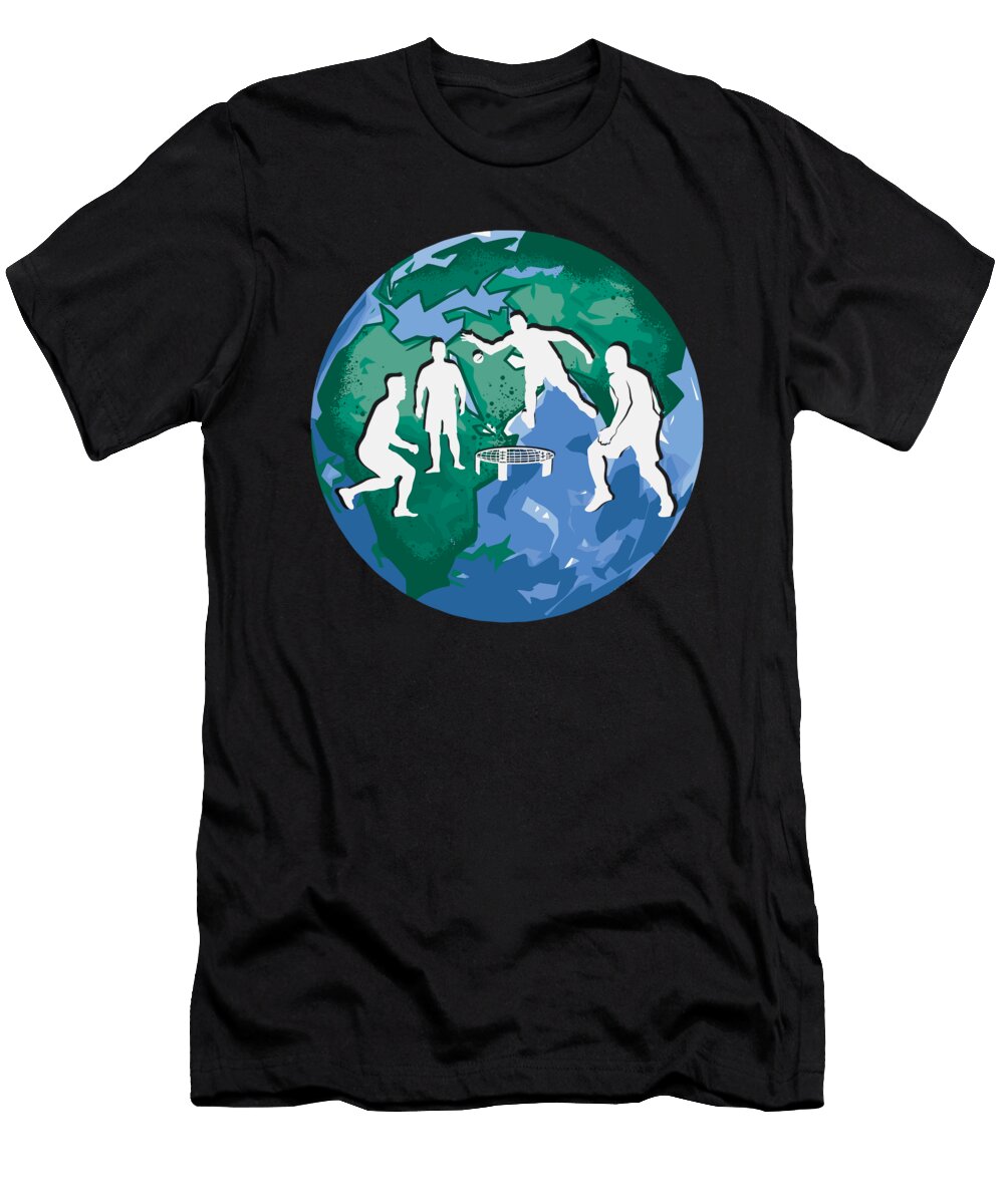 12 Roundnet Wonderful Nature Greenoptix T-Shirt