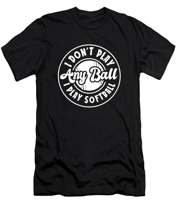 12 Softball Catcher Batter Pitcher Softball Crazy Squirrel T-Shirt