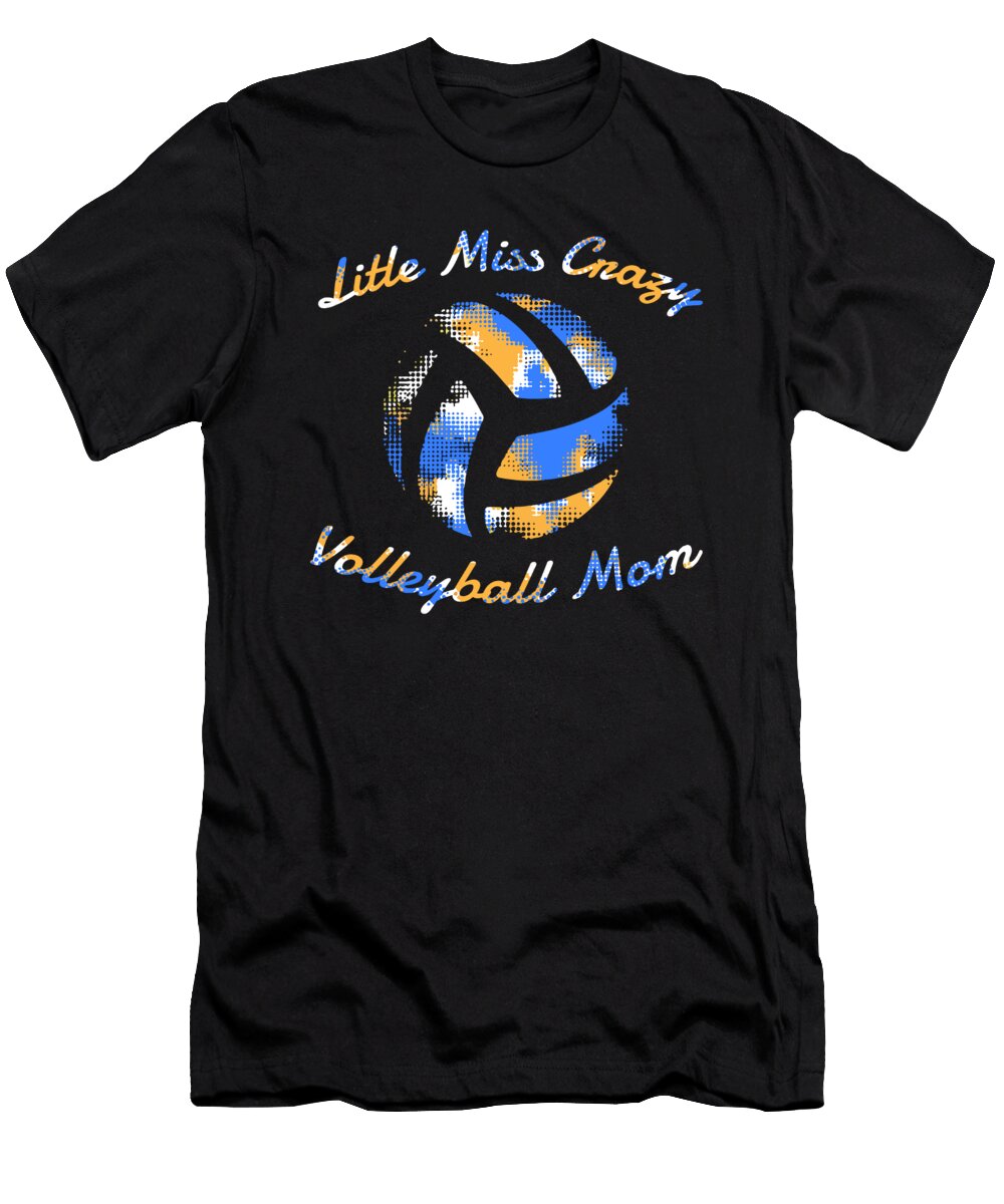 12 Volleyball Beach Vball Volleyball Mom Crazy Squirrel T-Shirt