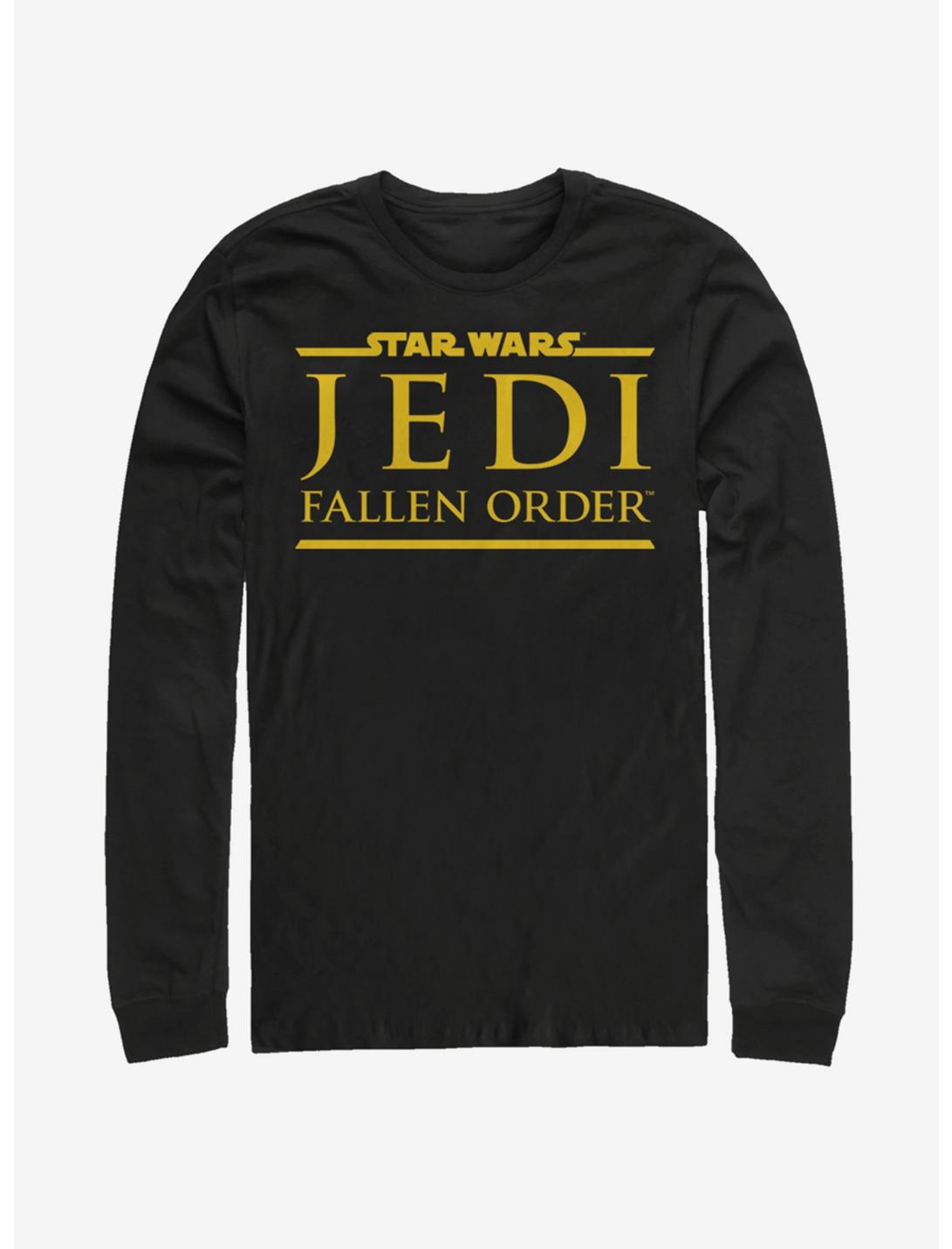 Star Wars Jedi Fallen Order Logo Yellow Ink Long-Sleeve T-Shirt
