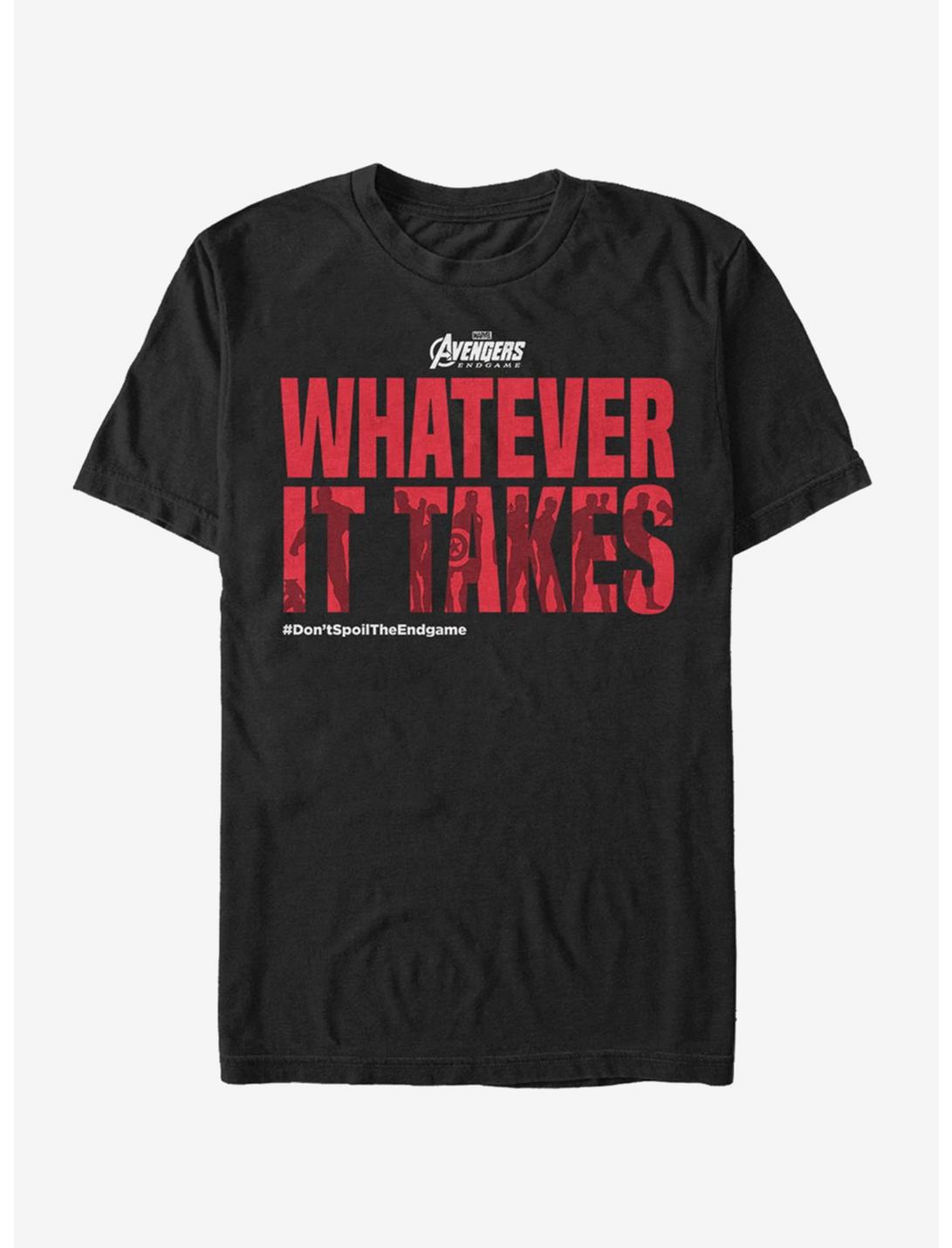T-shirt Marvel Avengers: Endgame Quoi qu'il en coûte Spoilers