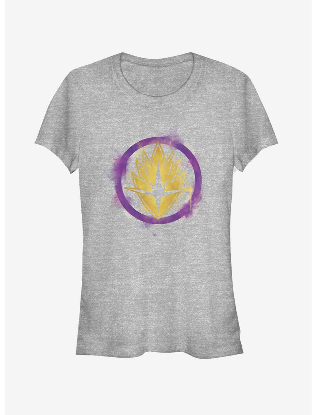 Marvel Avengers: Endgame Guardians Spray Logo Girls Heathered T-Shirt