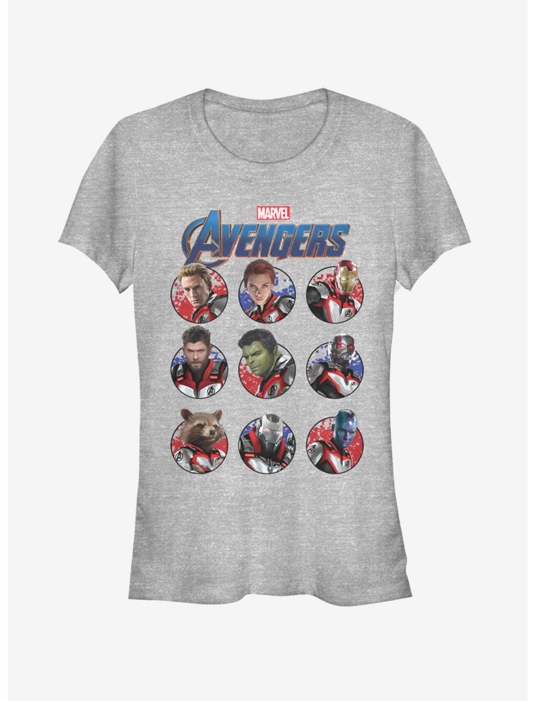 T-shirt chiné pour filles Marvel Avengers : Endgame - Groupe héroïque