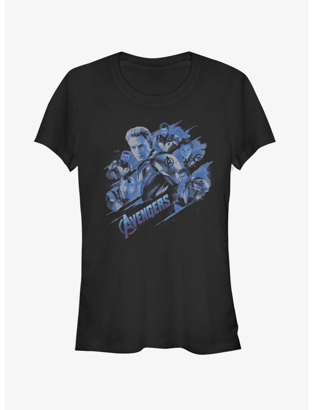Marvel Avengers: Endgame Captain America Blue Shot Girls T-Shirt