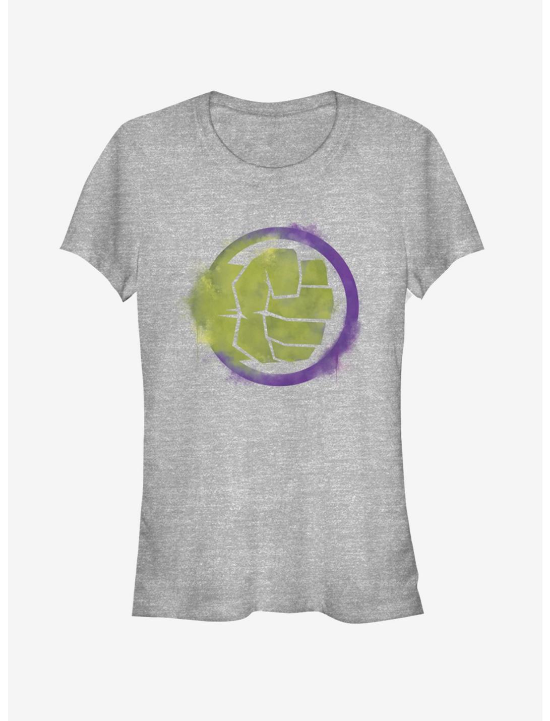 Marvel Avengers: Endgame Hulk Spray Logo Girls Heathered T-Shirt