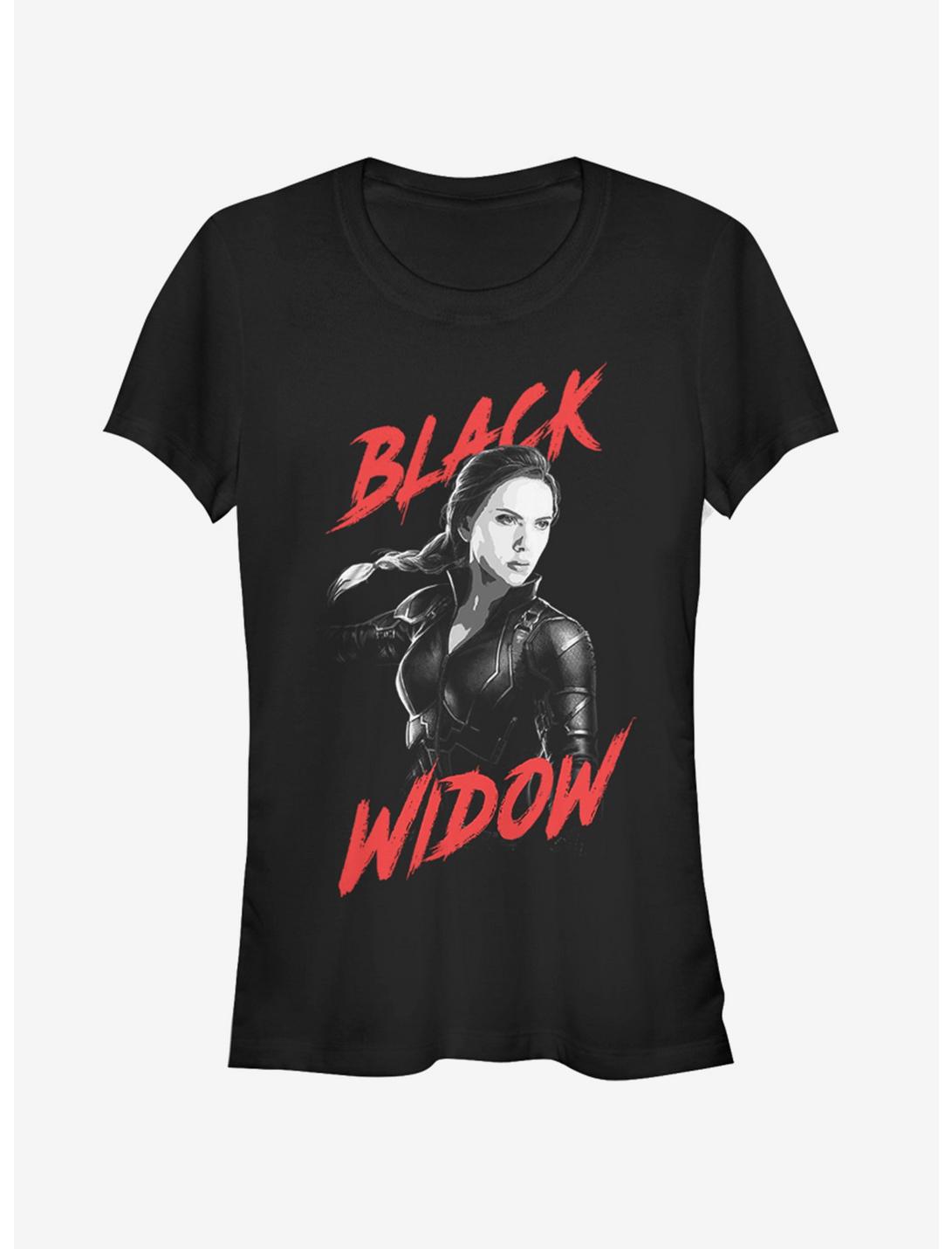 Marvel Avengers: Endgame High Contrast Black Widow Girls T-Shirt