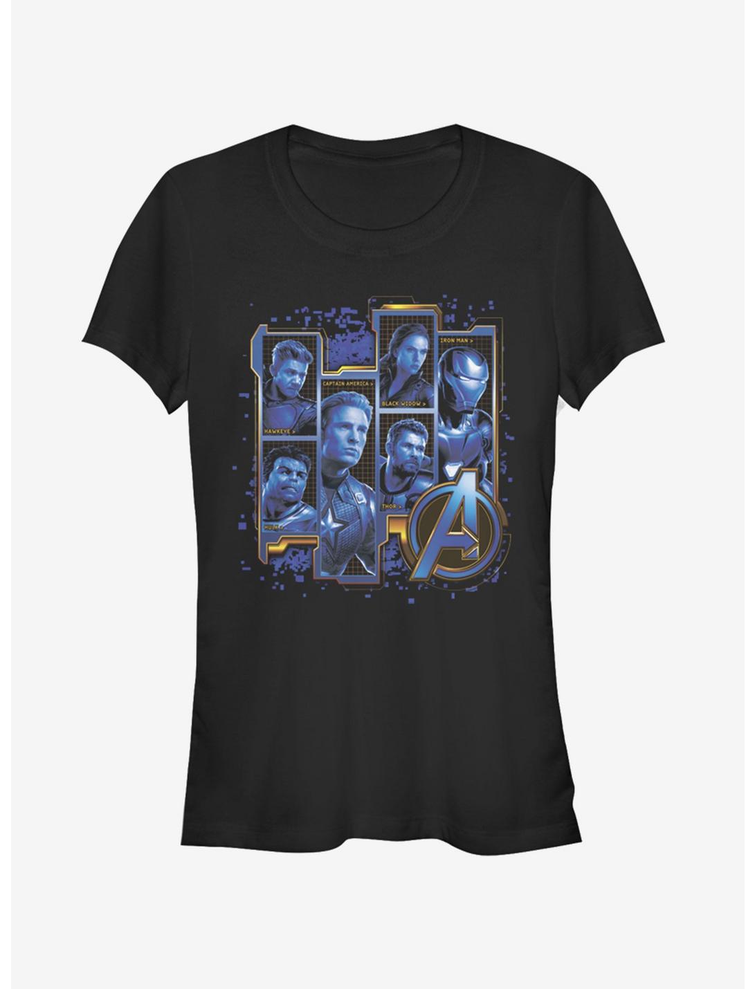 Marvel Avengers: Endgame Blue Box Up Girls T-Shirt