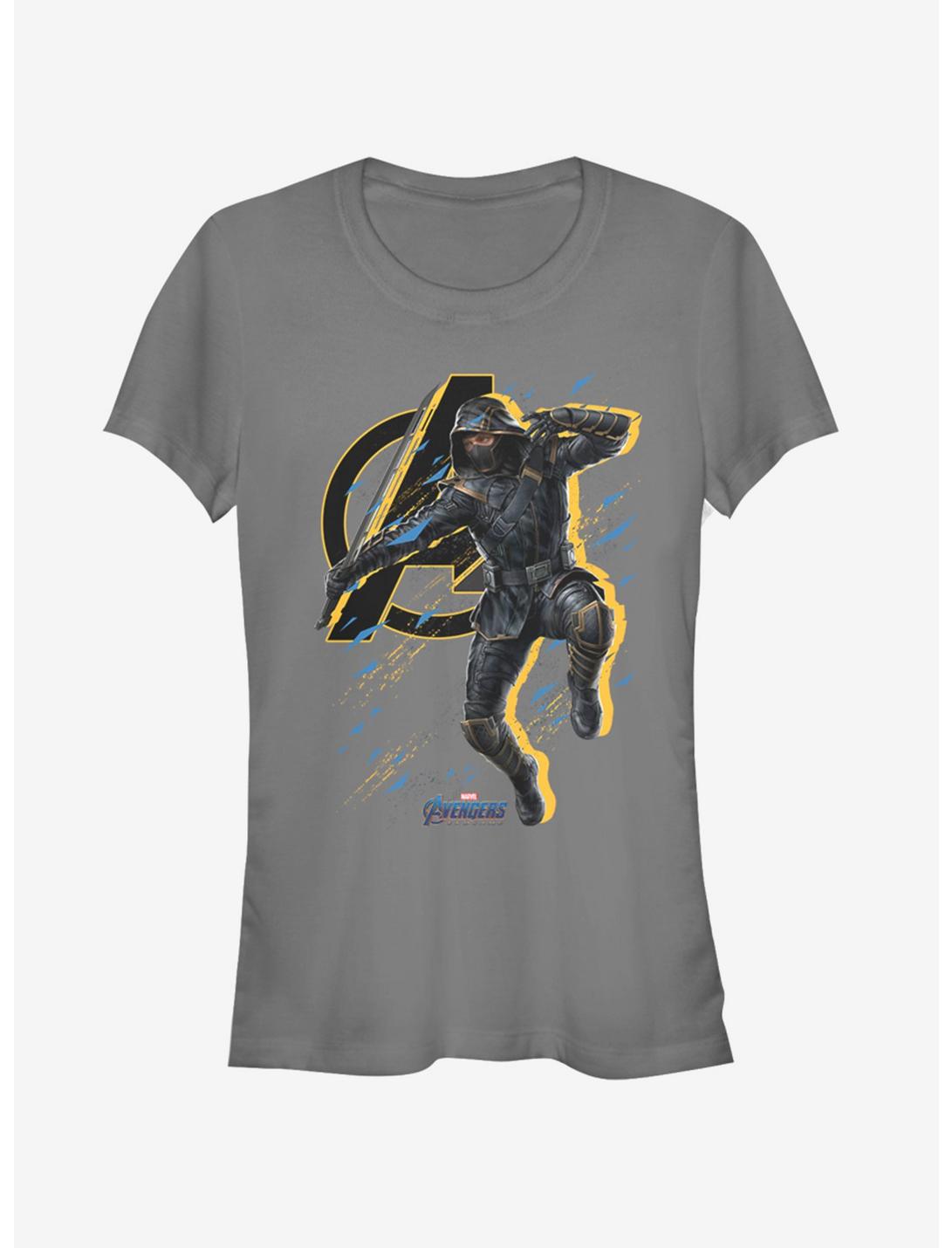 Marvel Avengers: Endgame Ronin Splatter Girls Charcoal Grey T-Shirt