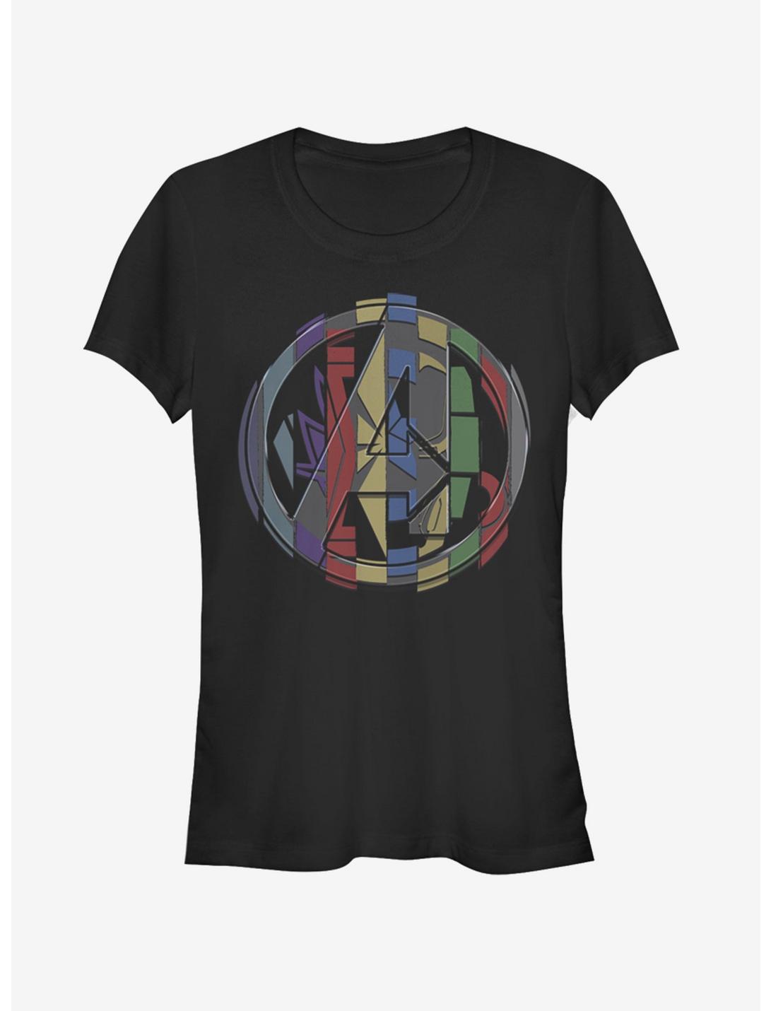 T-shirt Fille Marvel Avengers : Endgame Badge Mashup