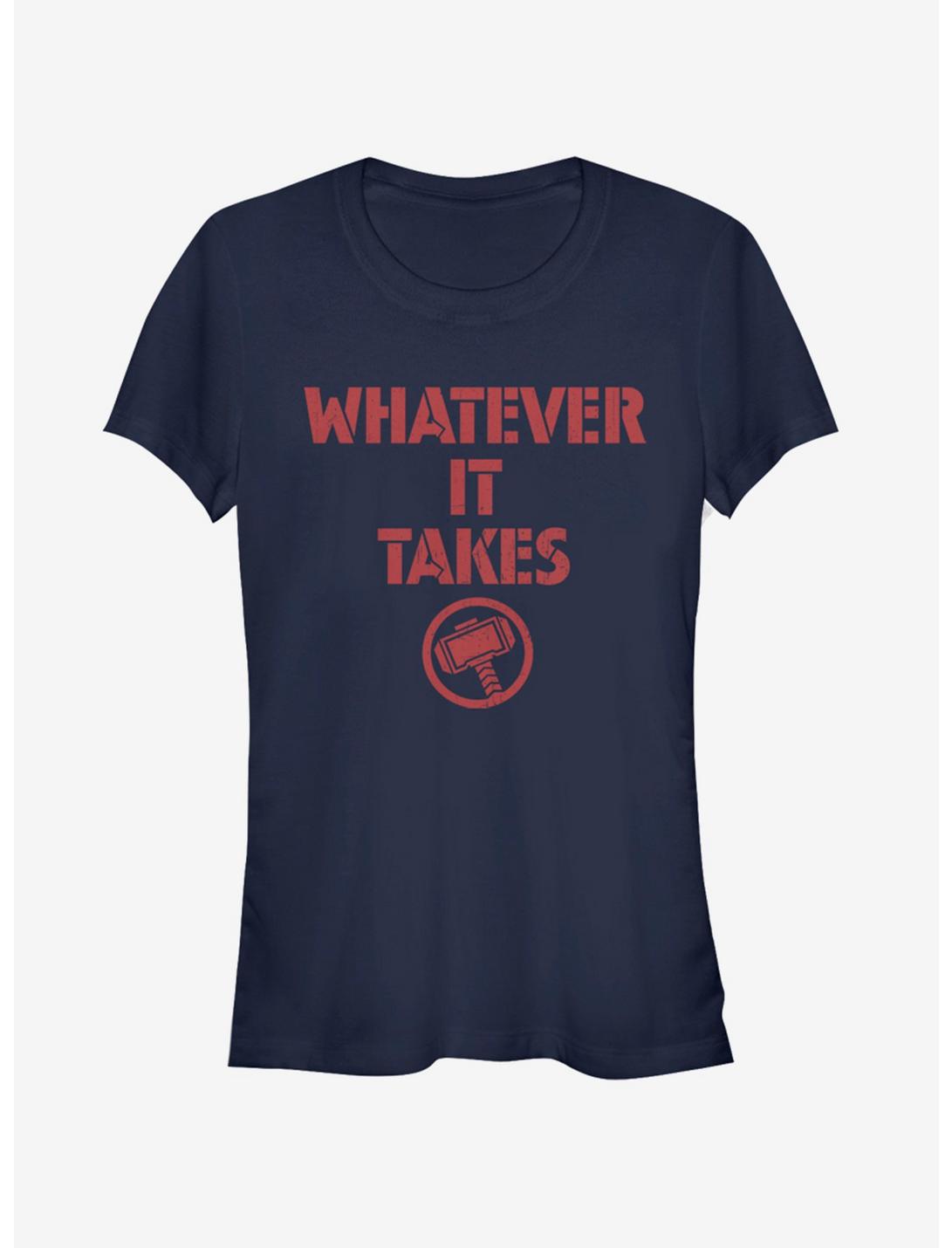 T-shirt bleu marine pour filles Marvel Avengers: Endgame Thor Spirit
