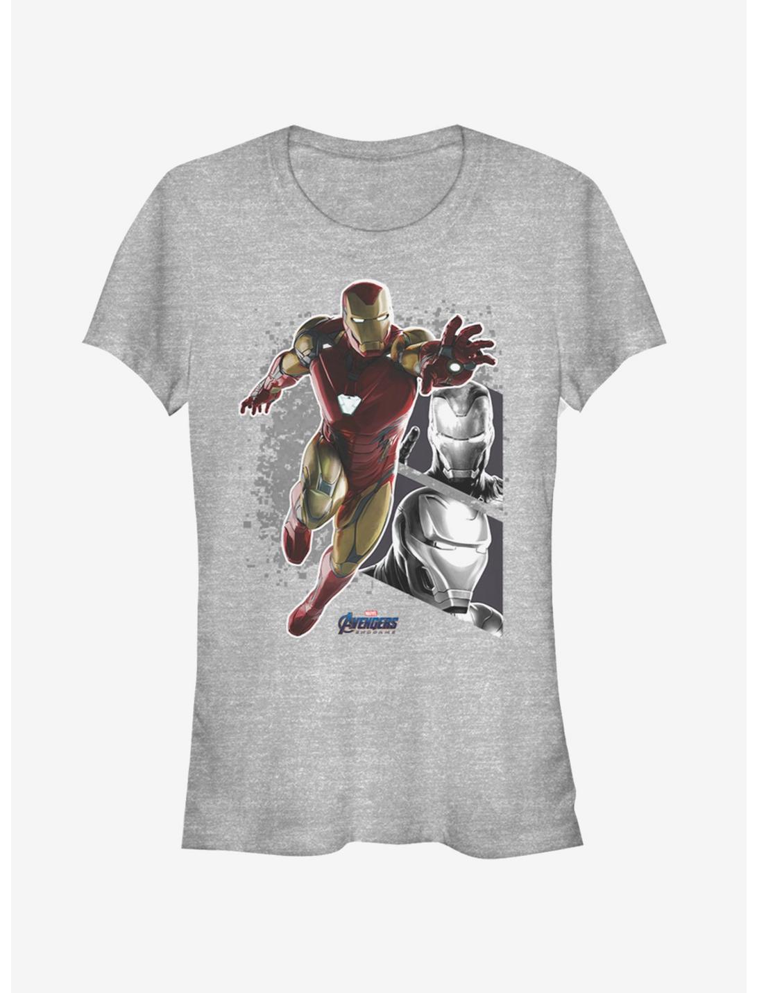 Marvel Avengers: Endgame Iron Man Panels Girls Heathered T-Shirt