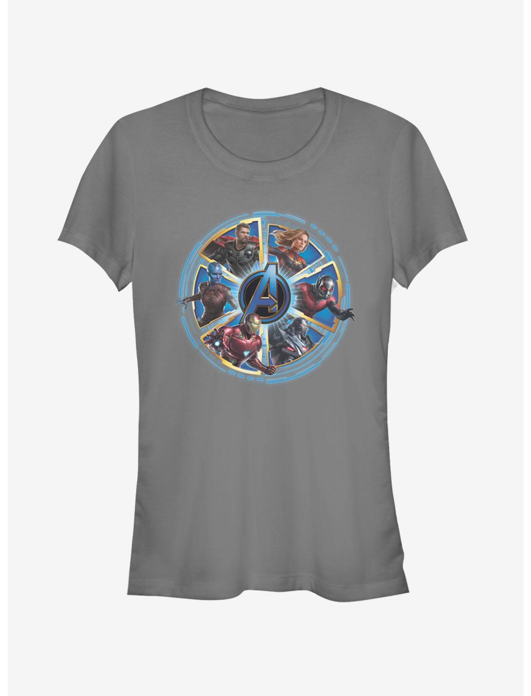 Marvel Avengers: Endgame Circle Heroes Girls Charcoal Grey T-Shirt