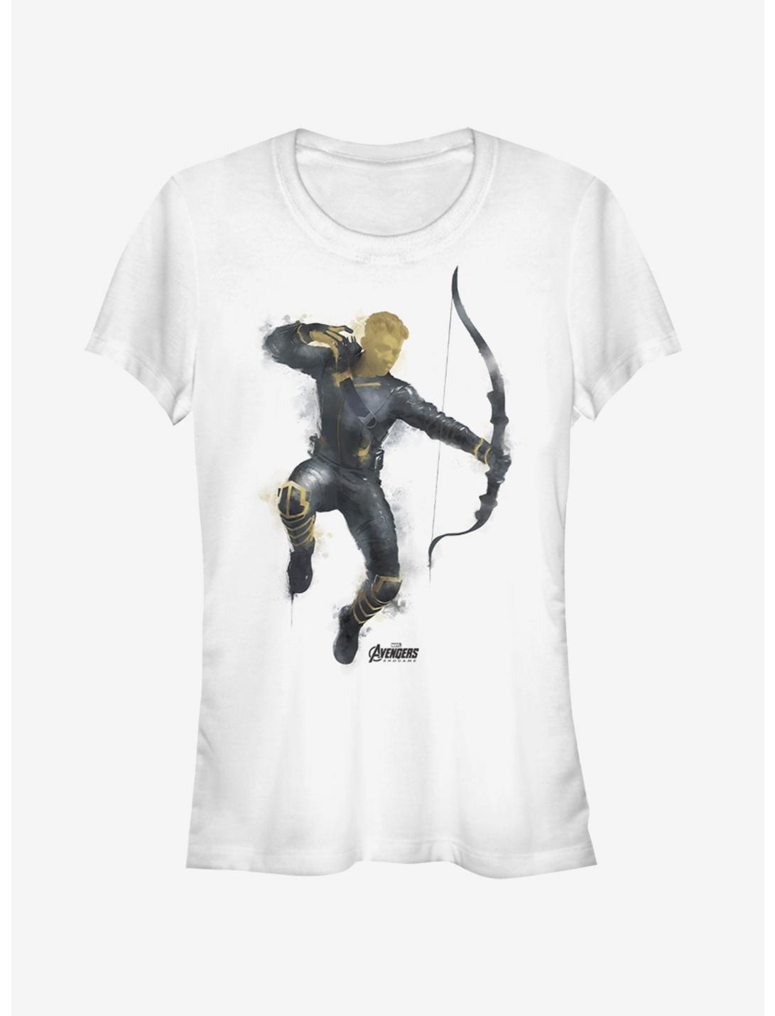T-shirt blanc Marvel Avengers: Endgame Œil-de-faucon peint pour filles