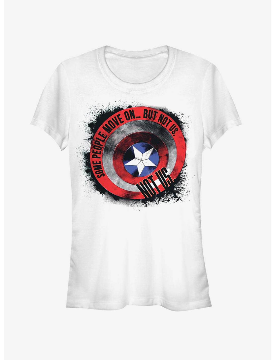 Marvel Avengers: Endgame Captain America Shield Girls White T-Shirt
